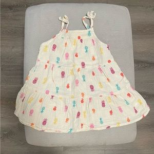 Skinny strap pineapple dress